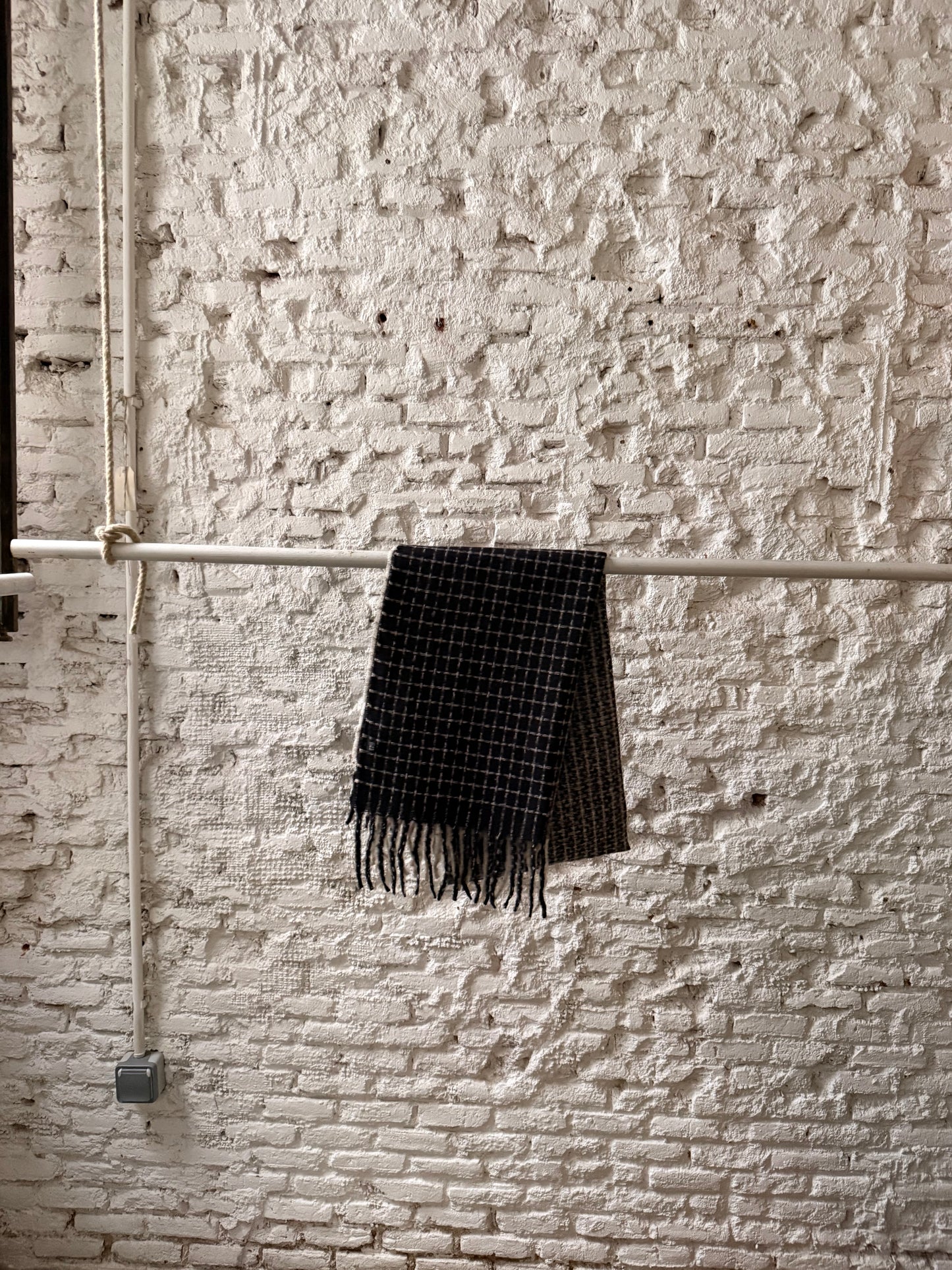 Bufanda Lana Cuadros Multirayas