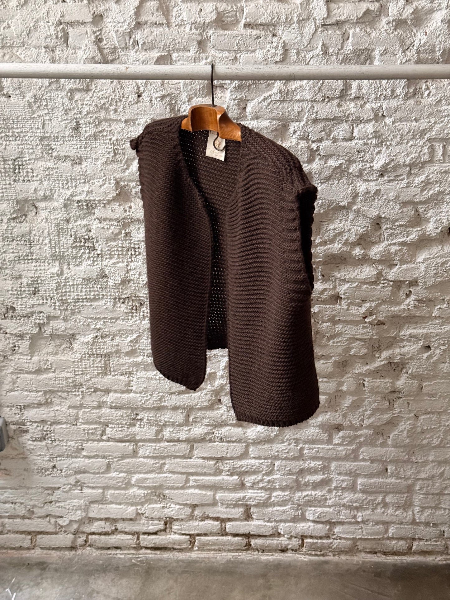 Chaleco Punto Marrón