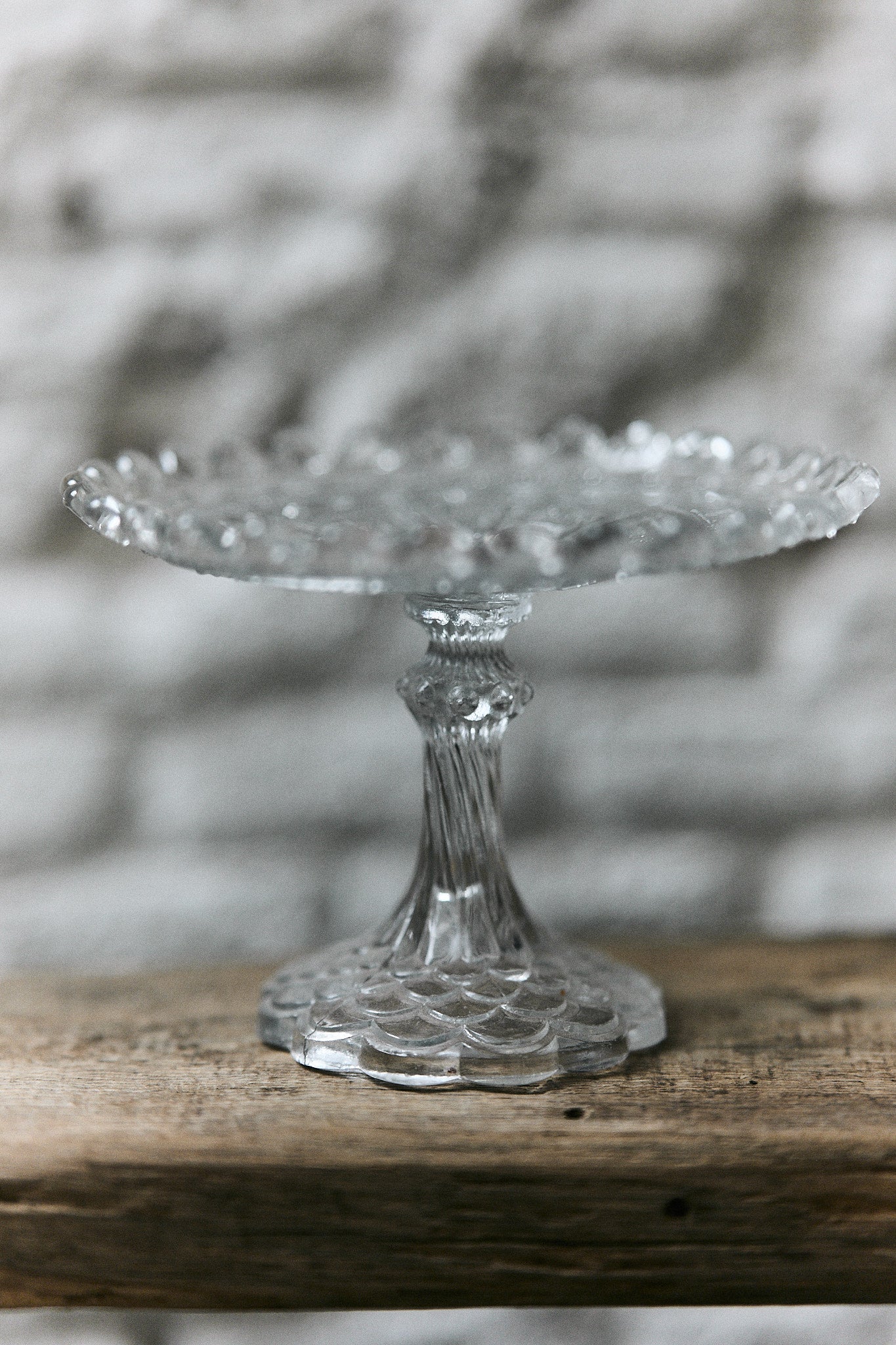 Base de Tarta Cristal Bélgica Segunda Mitad S. XX