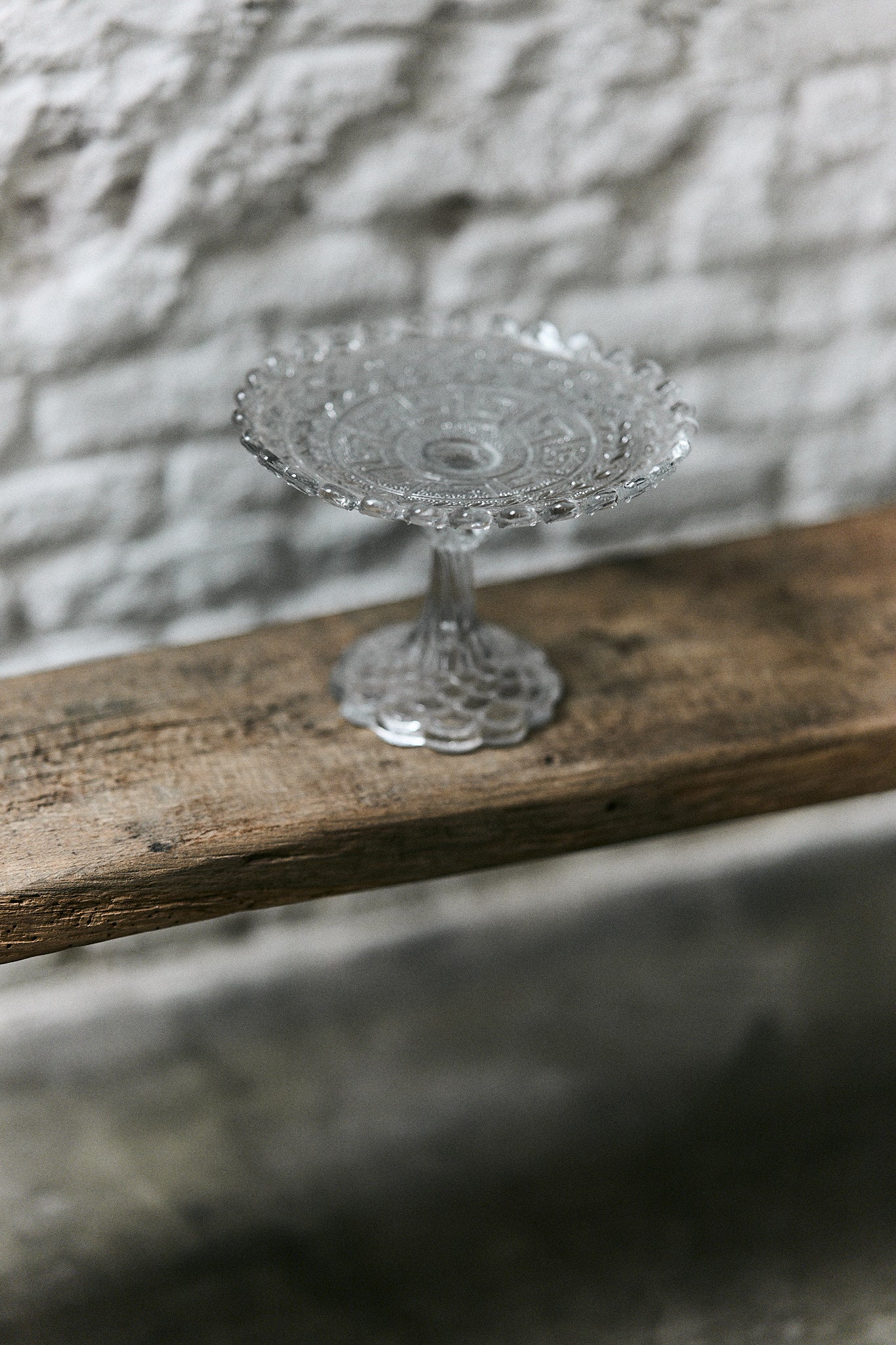 Base de Tarta Cristal Bélgica Segunda Mitad S. XX