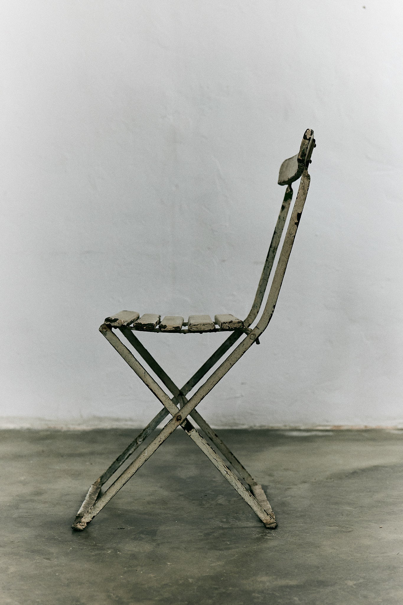 Silla Plegable Principios S. XX Madera y Hierro, Francia