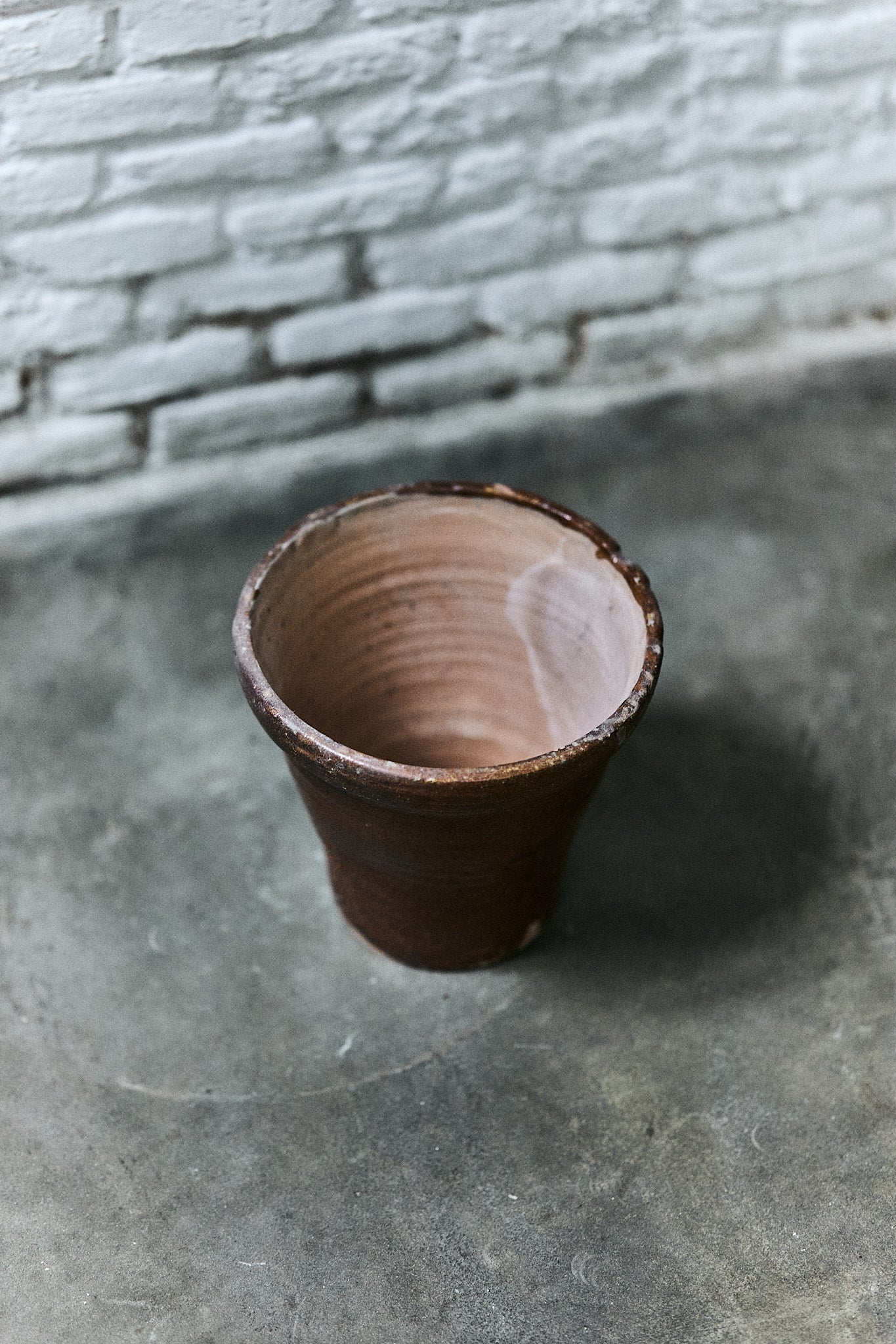 Maceta Artesanal Cerámica Esmaltada