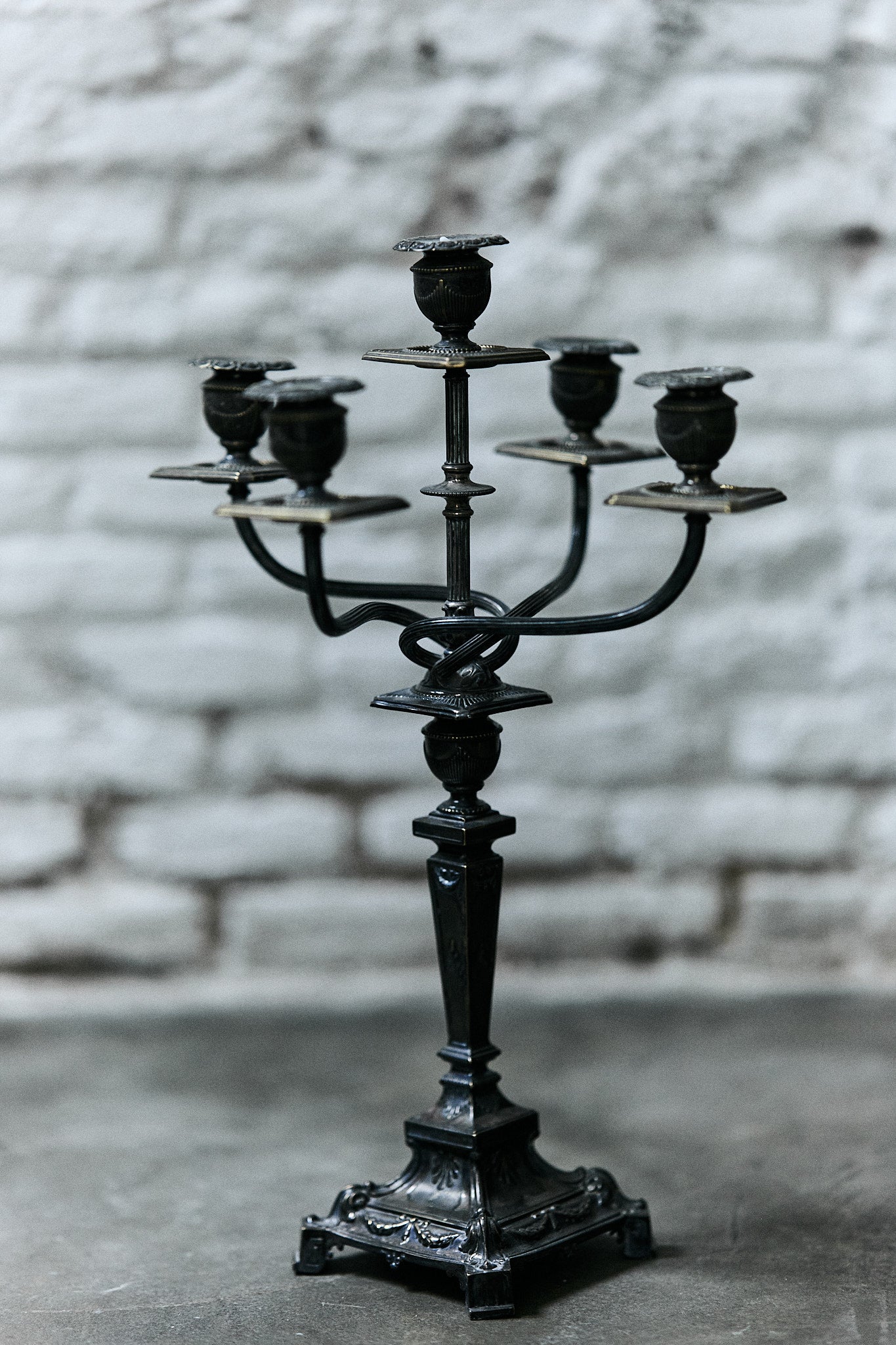 Candelabro Alpaca Principios S. XX Estocolmo