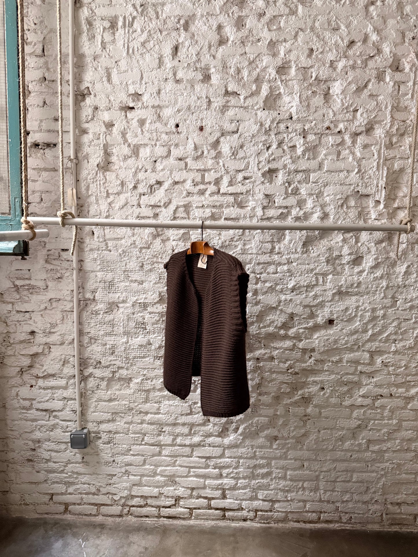 Chaleco Punto Marrón