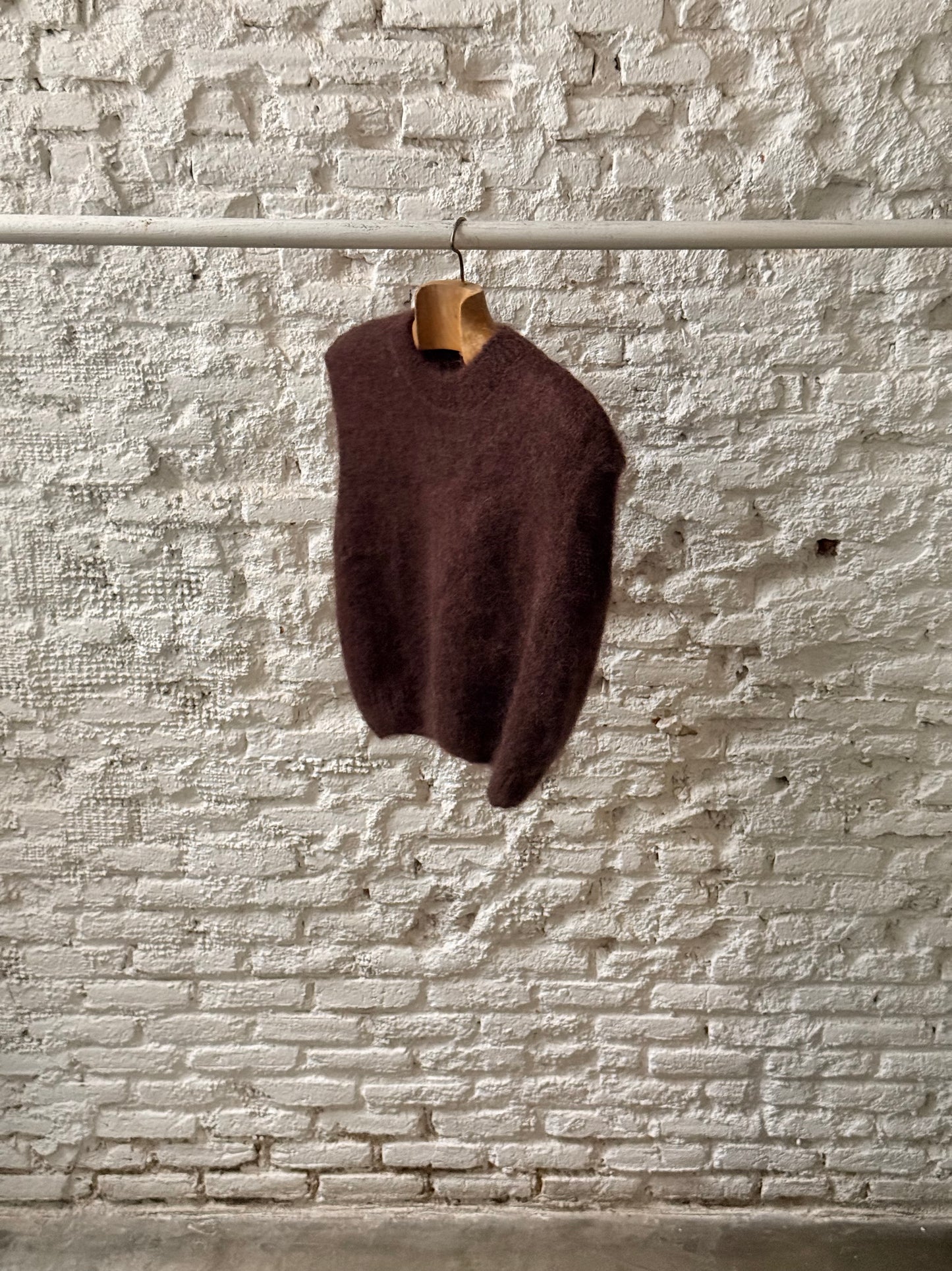 Chaleco Mohair Marrón