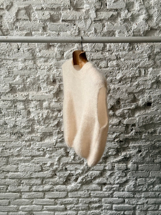 Chaleco Mohair Natural