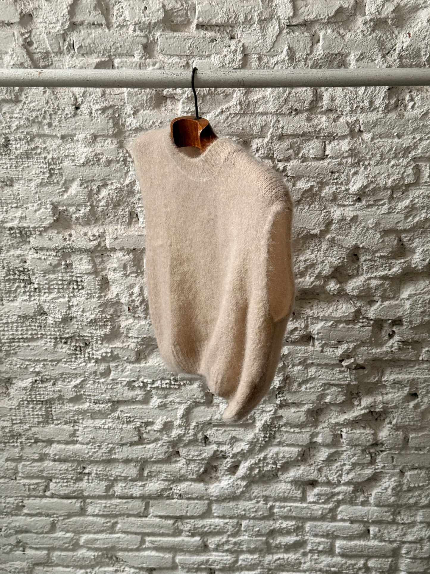 Chaleco Mohair Crema