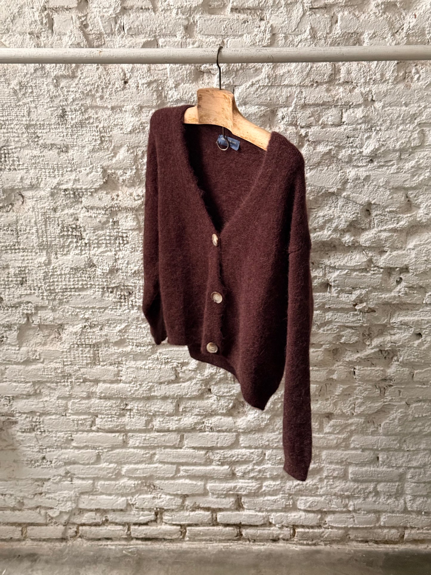 Chaqueta Botones Mohair y Alpaca