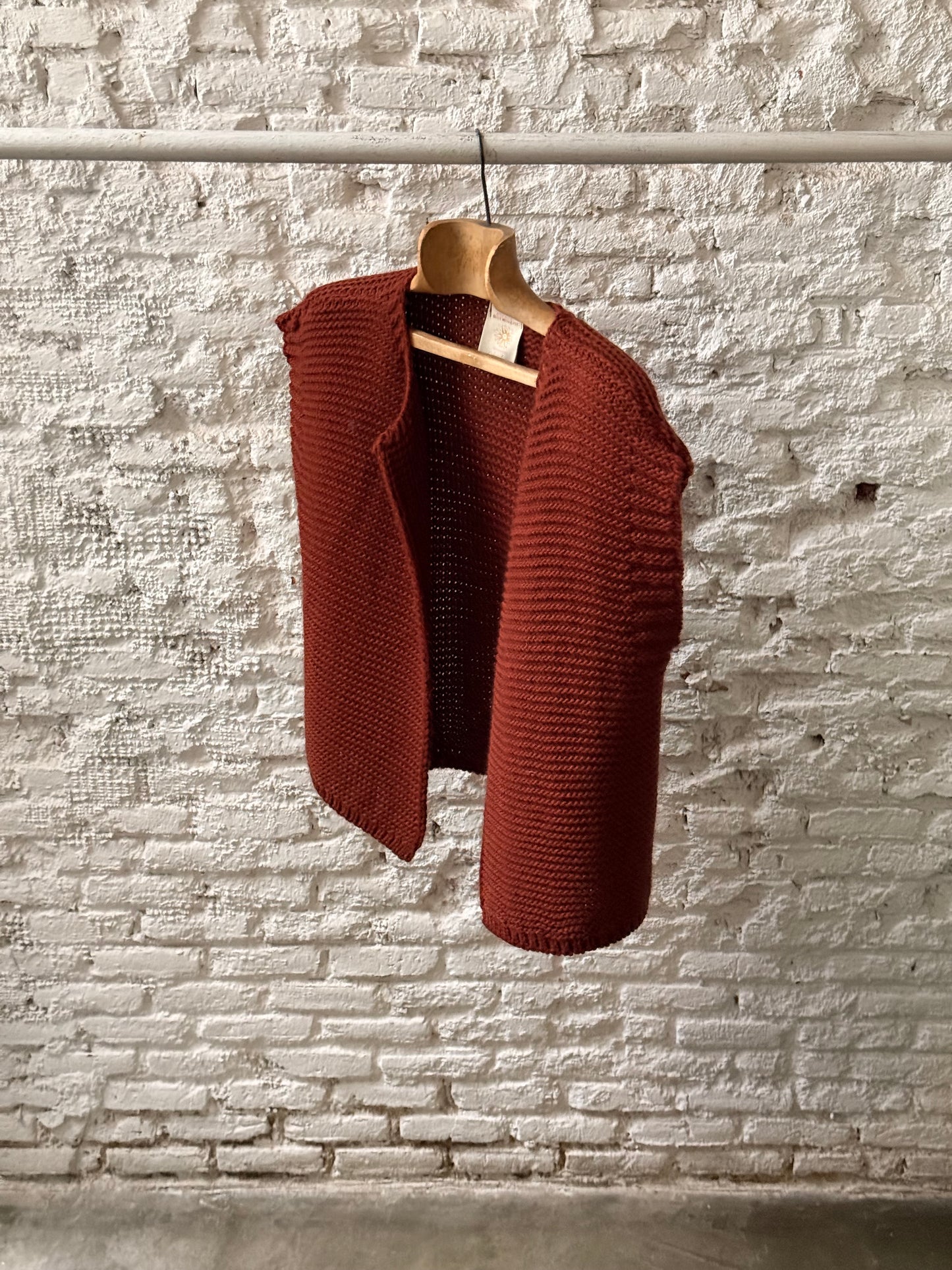 Chaleco Punto Terracota