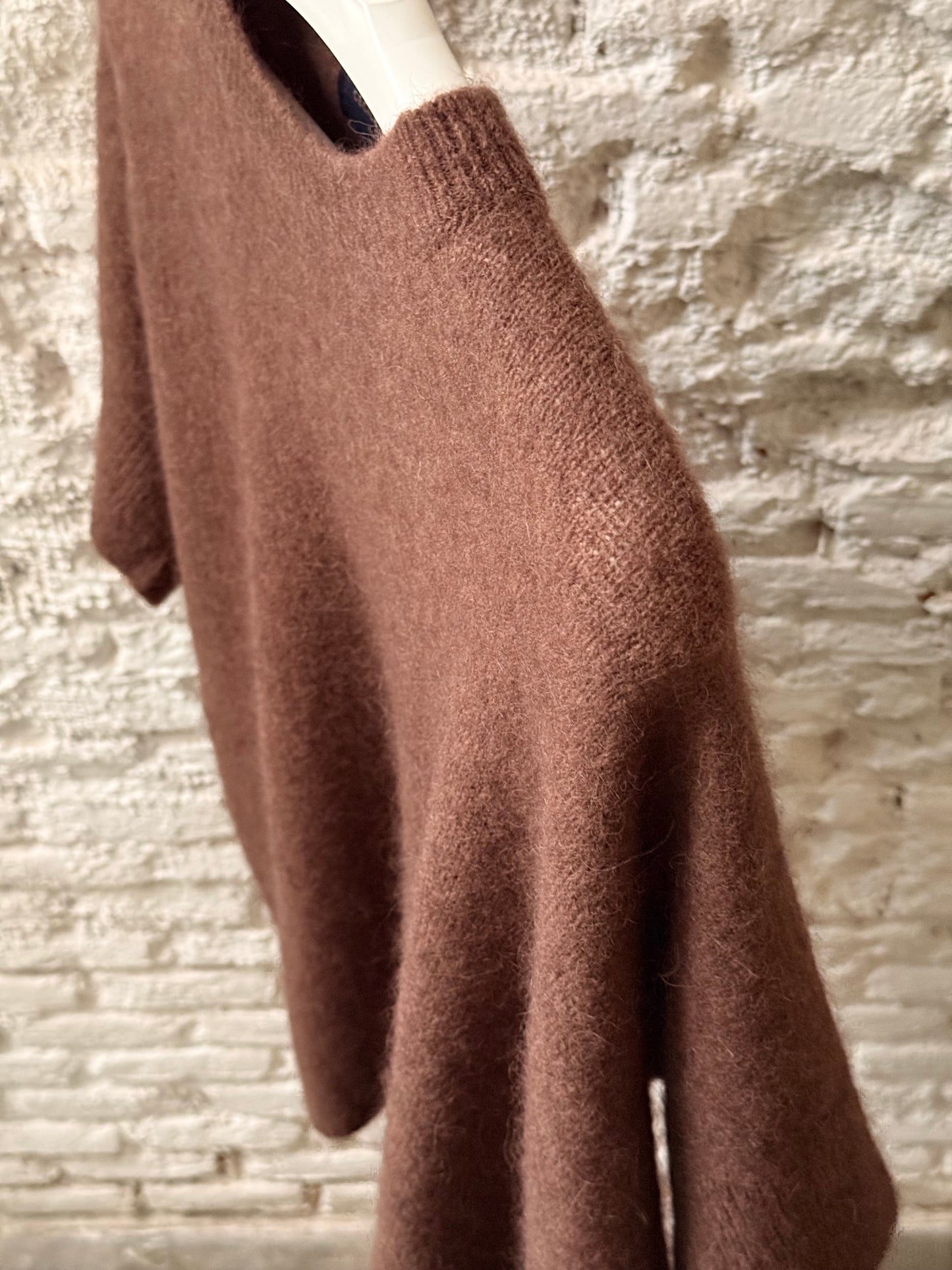 Jersey Oversized Mohair Marrón