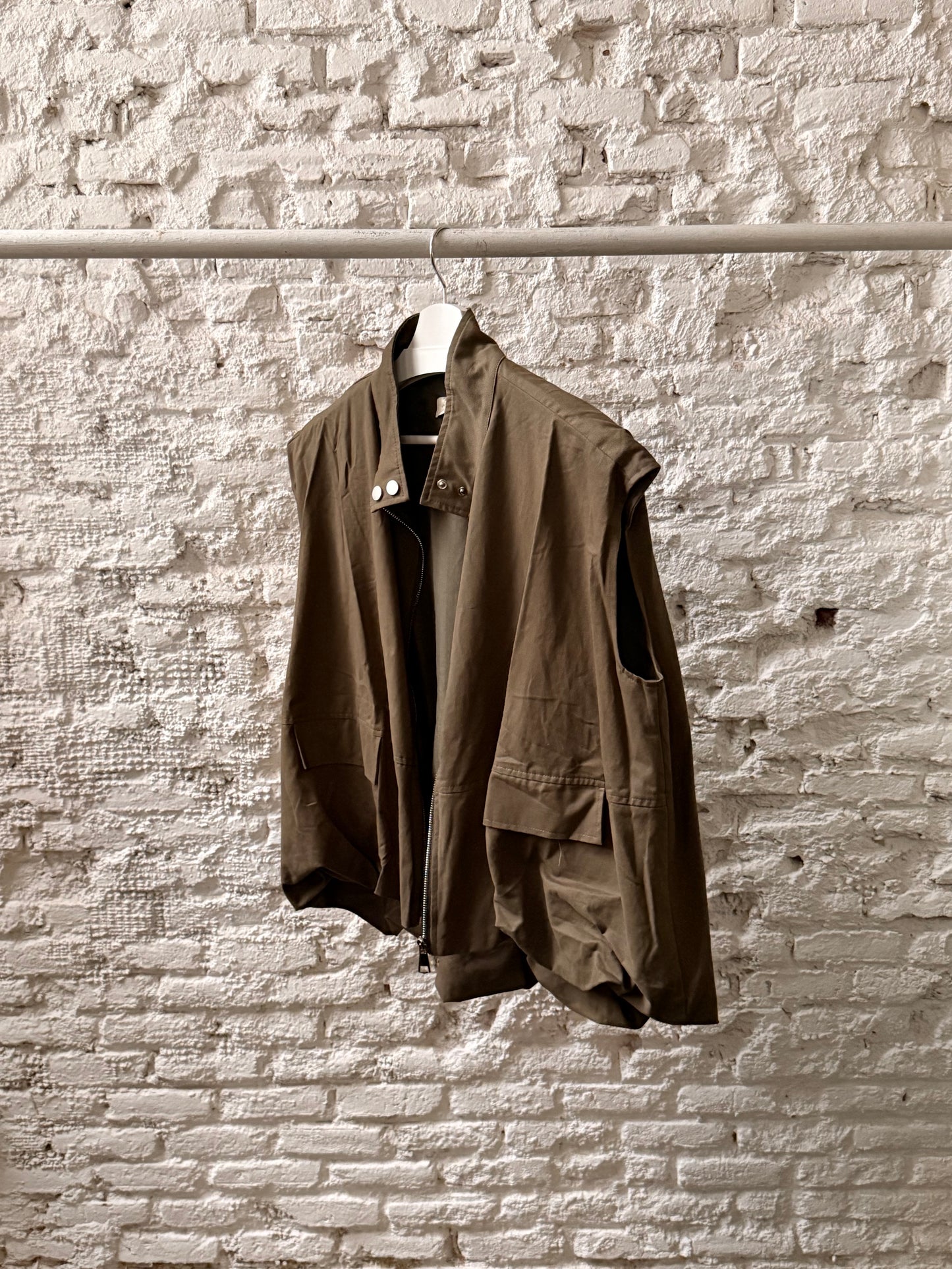 Chaleco Oversized Algodón Marrón