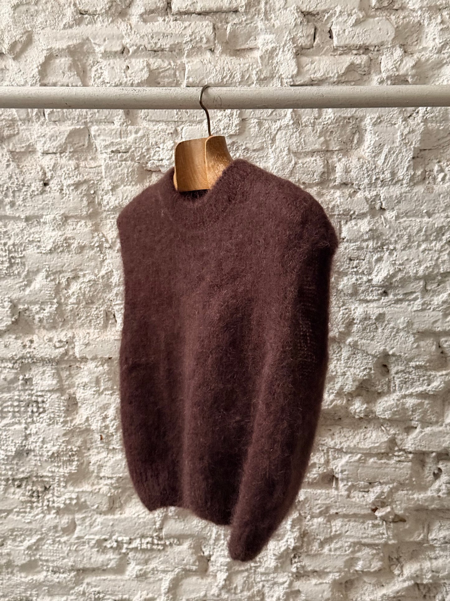 Chaleco Mohair Marrón