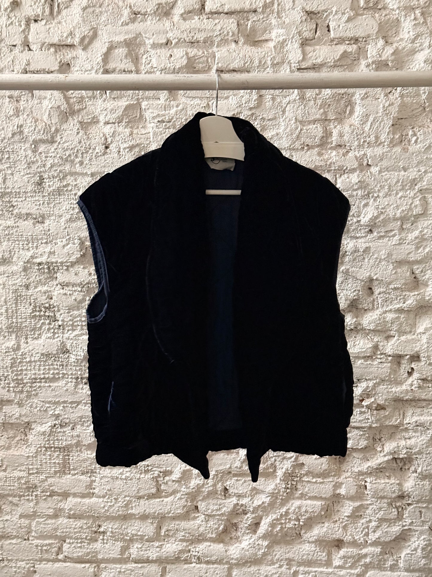 Chaleco Terciopelo Azul