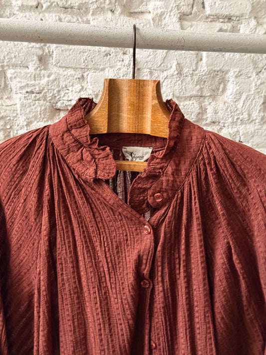 Camisa Manga Abullonada